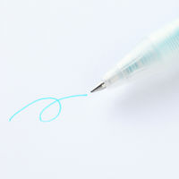 無印良品 さらさら描けるゲルインキボールペン ノック式 0.5mm あさぎ 1箱（10本入） 良品計画
