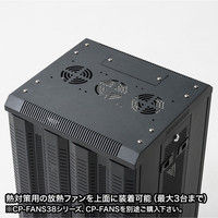 サンワサプライ マルチ収納ラック H550 幅450×奥行420×高さ550mm ブラック CP-SVCMULT4 1台（直送品）