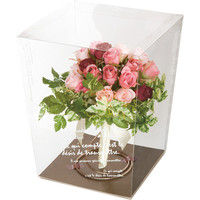 ヘッズ フラワークリアBOXボード-ブラウンL FB-BR-FBL 1セット（100枚：10枚×10パック）（直送品）