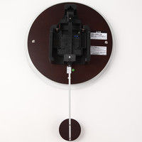 ノア精密 アンティール 掛け時計 [電波 ステップ 振り子 秒針停止機能] 270×72×420mm W-473 BR 1個（直送品）