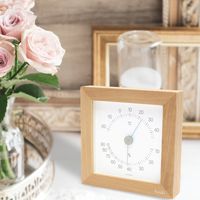 エンペックス気象計 kuuki シカク温湿度計 ナチュラル KU-4780 1個