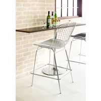 宮武製作所 ワイヤーバーチェア 幅520×奥行605×高さ1030mm ホワイト PCX-020_WH 1脚（直送品）