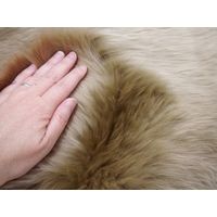 萩原 ムートンフリース M-511 幅600×奥行1050mm ブラウン 240549633 1枚（直送品）