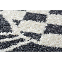 萩原 ウィルトンラグ SWING キャットダイヤ 幅1200×奥行1700mm ブラック 240608030 1枚（直送品）