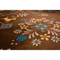 萩原 ホットカーペットカバー クロッシェ 幅2000×奥行2500mm ブラウン 240609014 1枚（直送品）