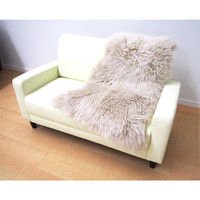 萩原 ムートンフリース SX-1009 幅600×奥行900mm ライトブラウン 240609304 1枚（直送品）