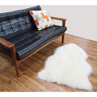 萩原 ムートンフリース SX-1009 幅600×奥行900mm ホワイト 240609307 1枚（直送品）