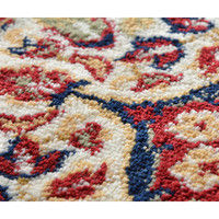 萩原 ウィルトンラグ シャハリヤ 幅2400×奥行2400mm レッド 240611521 1枚（直送品）