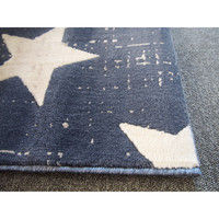 萩原 ウィルトン CANVAS スター 幅1400×奥行2000mm ブルー 270056405 1枚（直送品）