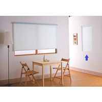 林製作所 つっぱりタイプ ロールスクリーン 幅600×高さ1350mm ブルー L1503 1台（直送品）