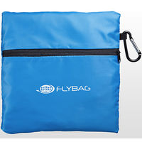 サンワダイレクト 折りたたみバッグ（旅行＆スーツケース対応・軽量・31リットル・ブラック×ブルー） 200-BAG076BLB 1個（直送品）