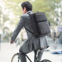 サンワダイレクト 3WAYビジネスバッグ（通勤・自転車・A4収納・15.6型対応・ブラック） 200-BAG112BK 1個（直送品）