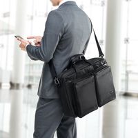 サンワダイレクト 軽量ビジネスバッグ（超撥水・2WAY・A4収納対応） 200-BAG122BK 1個（直送品）
