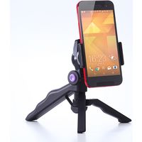 サンワダイレクト iPhone・スマホ三脚スタンド（ビデオカメラ手持ちクリップ・自撮り対応） 200-CAM020N 1個（直送品）