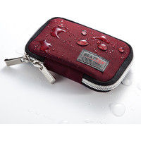 サンワダイレクト スマートキーケース（鍵・スマートキー収納・落下防止ポケット内蔵・カラビナフック対応・ワインレッド） 200-CAR039WR 1個（直送品）