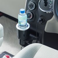 サンワダイレクト 保温保冷対応車載ドリンクホルダー 200-CAR047BK 1個（直送品）