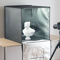 サンワダイレクト 撮影キット（撮影スタジオ・撮影ボックス・LEDライト付8000ルーメン・60×60cm・折りたたみ可能） 200-DG017 1個（直送品）