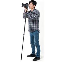 サンワダイレクト 自立一脚（簡易三脚・4段伸縮・最低535～最高1635mm） 200-DGCAM004 1個（直送品）