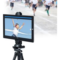 サンワダイレクト タブレットホルダー（三脚ホルダー・12.9インチiPad Pro対応・5インチスマホ対応） 200-DGCAM009 1個（直送品）