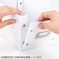サンワダイレクト 組立CD収納ボックス（30枚まで収納・ブラック） 200-FCD036BK 1個（直送品）