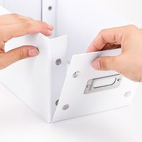 サンワダイレクト 組立CD収納ボックス（30枚まで収納・ホワイト） 200-FCD036W 1個（直送品）