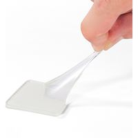 サンワダイレクト 耐震ジェル（耐震マット・テレビ＆パソコン対応・耐震度7・四角型・クリア・透明・4枚入り） 200-QL003CL 1個（直送品）