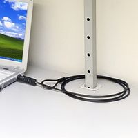 サンワダイレクト セキュリティワイヤー（ダイヤル錠タイプ・ブラック） 200-SL010BK 1個（直送品）