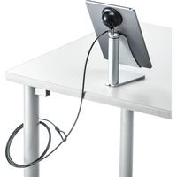 サンワダイレクト ノートPC盗難防止ワイヤー（シリンダー錠・ケーブル長2m・マスターキー対応・ブラック） 200-SL041BK 1個（直送品）