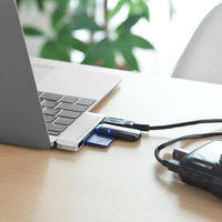 サンワダイレクト usb-c ハブ（USB3.0 3ポート・SD、MicroSDカードリーダー） 400-ADR306S 1個（直送品）