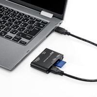 サンワダイレクト USB3.0マルチカードリーダー 400-ADR312BK 1個（直送品）