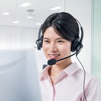 サンワダイレクト コールセンター用ヘッドセット/マイク搭載/RJ-9接続/両耳タイプ/ 400-HS041 1個（直送品）