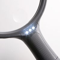 サンワダイレクト 手持ちルーペ（大型拡大鏡・LEDライト付・1.8倍＆5倍） 400-LPE001 1個（直送品）