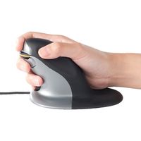 サンワダイレクト エルゴノミクスマウス（レーザーセンサー・ペンギンマウス・右利き・左利き・DPI切り替え・有線・小型） 400-MA084 1個（直送品）