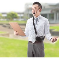 拡声器　メガホン　スピーカーマイク　ポータブル型　ハンズフリー　400-SP062　サンワサプライ　1個（直送品）