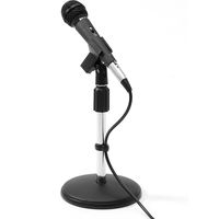 サンワダイレクト 卓上マイクスタンド（マイクホルダー付き・高さ25～40cm・クリップ付） 400-SPST2 1個（直送品）