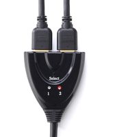 サンワダイレクト HDMIセレクター 切替器（2入力1出力・1入力2出力・PS4対応・電源不要） 400-SW017 1個（直送品）