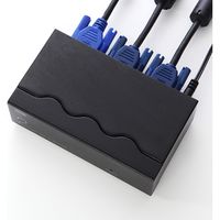 サンワダイレクト 高性能ディスプレイ分配器（VGA・ミニD-Sub15pin・アナログ用・2分配） 400-VGA005 1個（直送品）