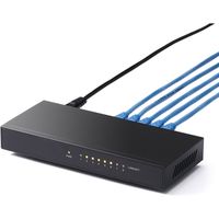 サンワダイレクト スイッチングハブ 500-SWH008 1個（直送品）