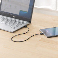 サンワダイレクト USB タイプCケーブル（USB2.0・USB Aオス/Type-Cオス・50cm・ブラック） 500-USB047-05 1個（直送品）