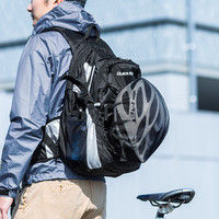 サンワダイレクト サイクリングバッグ（大容量・32リットル・3Dメッシュベルト・軽量・自転車通学通勤） 800-BYBP001 1個（直送品）