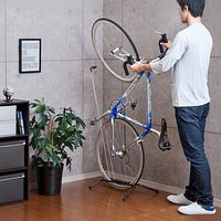 サンワダイレクト ロードバイクスタンド（1台用・縦置き＆横置き対応・室内保管） 800-BYST4 1個（直送品）