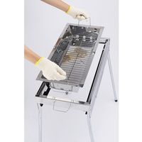 イクシードバーベキューコンロ-75駒付 EX-75-CW 尾上製作所（直送品）