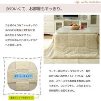 イケヒコ フィラメント素材 省スペース こたつ薄掛け布団単品 フィリップ 幅1800×奥行2200mm アイボリー  1枚（直送品）