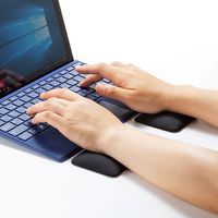 サンワサプライ 薄型リストレスト(Sサイズ) TOK-ERG6BK-S 1セット(2個入)