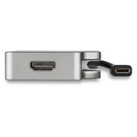 Startech.com USBハブ USB-C マルチ変換ビデオアダプター スペースグレー ドッキングステーション CDPVDHDMDP2G 1個