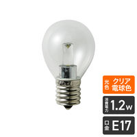 朝日電器 LED電球S形E17 LDA1CL-G-E17-G456 1個