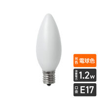 朝日電器 LED電球シャンデリアE17 LDC1L-G-E17-G322 1個