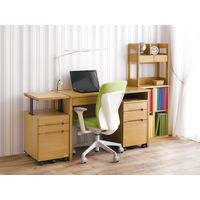 くろがね工作所 リニアプレミアム デスク 幅1100×奥行520×高さ730mm ナチュラル WU3-DR110 デスク 1台（直送品）