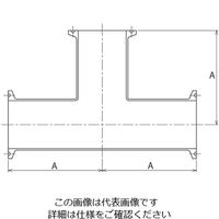 コンサス ヘルール継手 ヘルールティー 4S TE-FS3-4S 1個 3-8347-12（直送品）