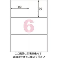 ヒサゴ きれいにはがせるエコノミーラベル(再剥離タイプ) 105×99mm 6面 ELH004 1冊(100シート) 3-8972-02（直送品）